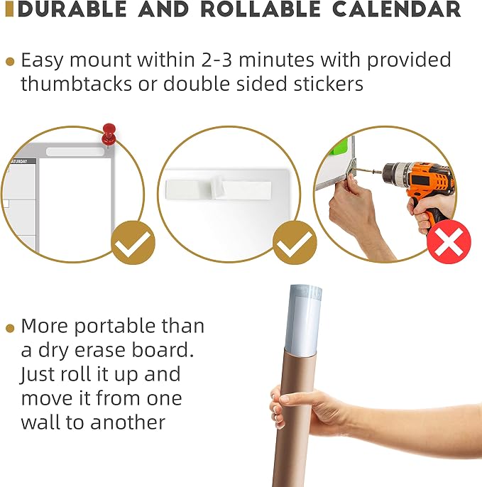 Large Dry Erase Wall Calendar - Image 4