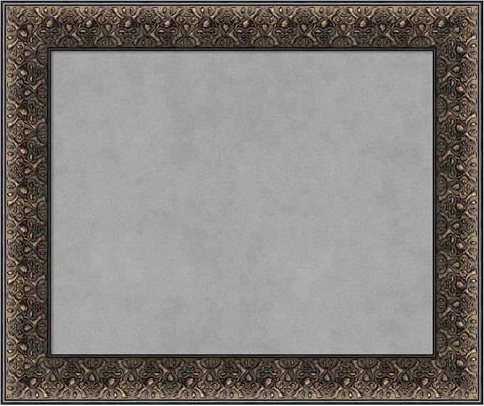 Amanti Art Black Framed Magnetic Board 21x25 Small Vision Board by AmantiArt