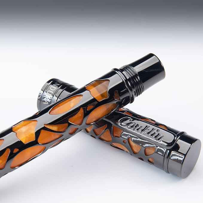 Conklin Endura Deco Crest Fountain Pen in Orange