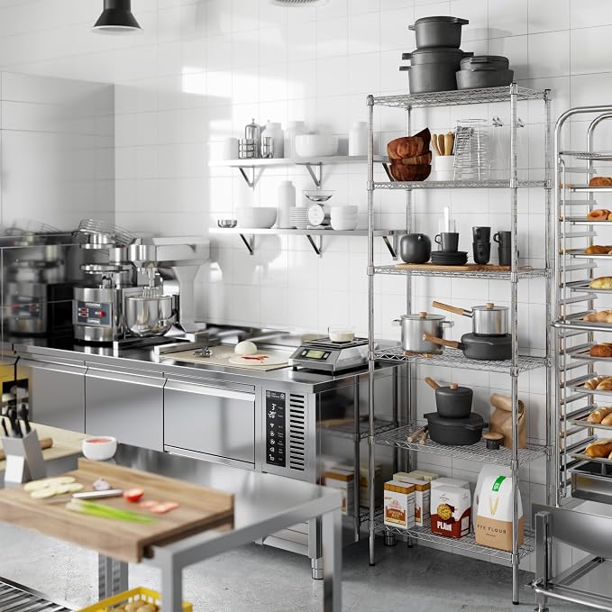 Regal Altair 14" Deep x 30" Wide x 86" Height Wire Shelving Kit | 6-Tier | NSF - Image 2