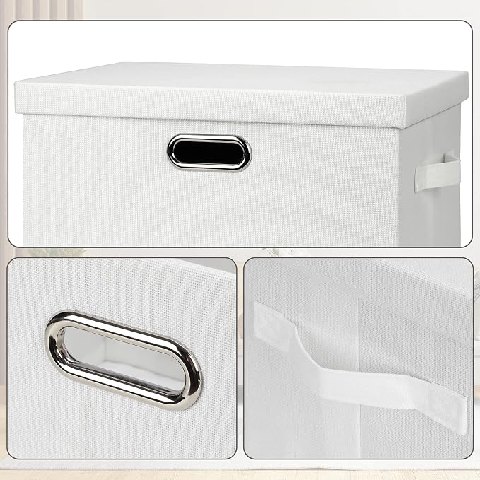 Graciadeco Large 17" 36 Quart Collapsible Stackable Storage Bins - Image 6