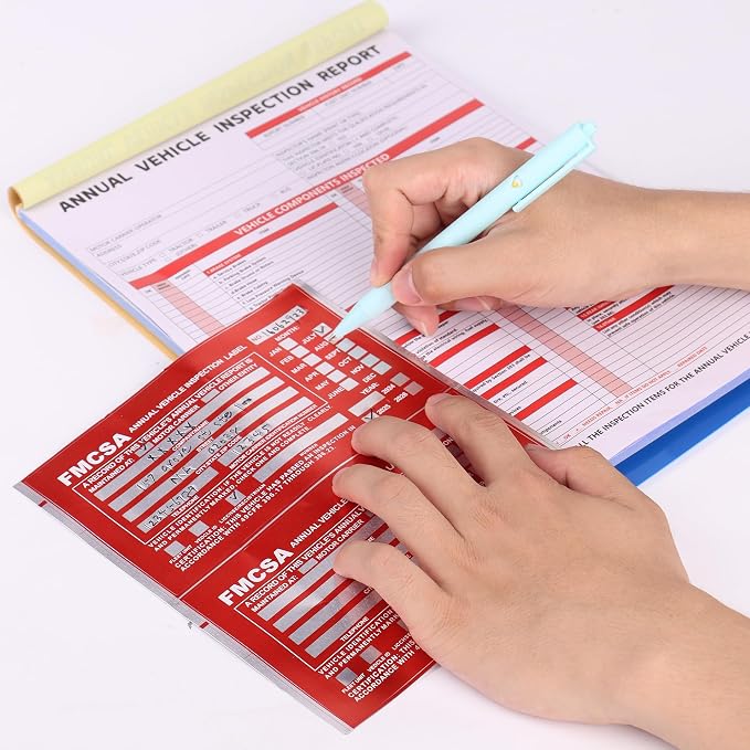 30-Pack Annual Vehicle Inspection Report Form, 3-Ply Carbonless Form and - Image 6