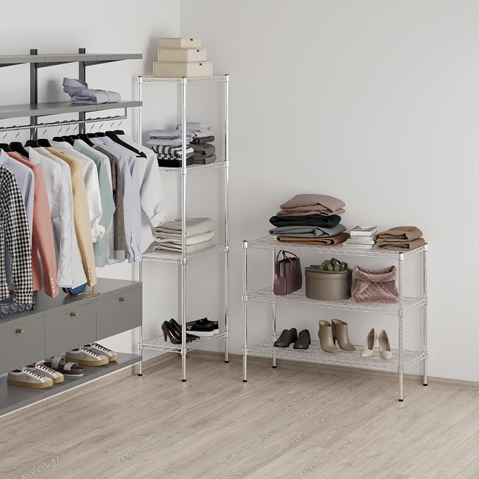 Regal Altair 18" Deep x 42" Wide x 34" Height Wire Shelving Kit | 3-Tier | NSF - Image 7