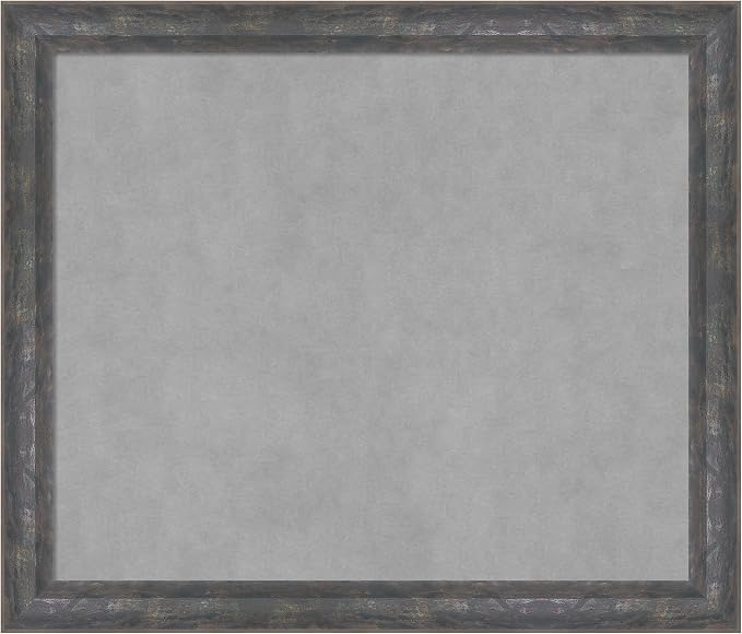 Amanti Art Grey Framed Magnetic Board 23x27 Medium Vision Board by AmantiArt