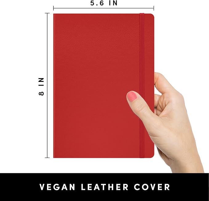 PAPERAGE Lined Journal Notebook, 160 Pages, Medium 5.6 in x 8 in - Image 2