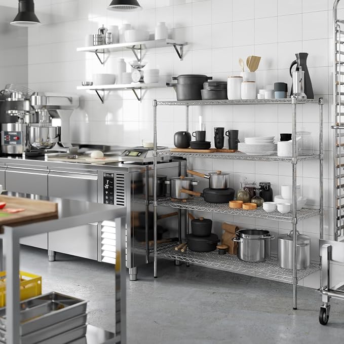 Regal Altair 18" Deep x 48" Wide x 54" Height Wire Shelving Kit | 4-Tier | NSF - Image 6