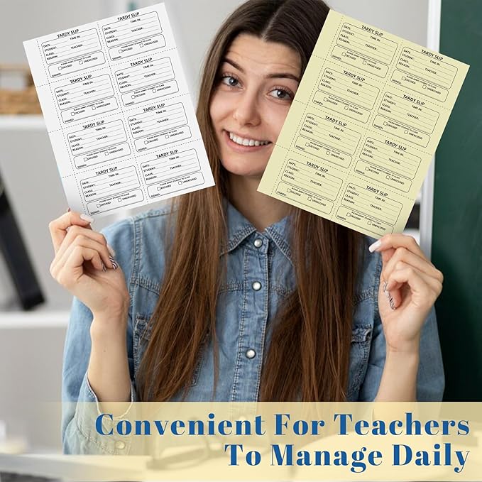 2 Pack 800 Pcs Tardy Slip Book - Image 5