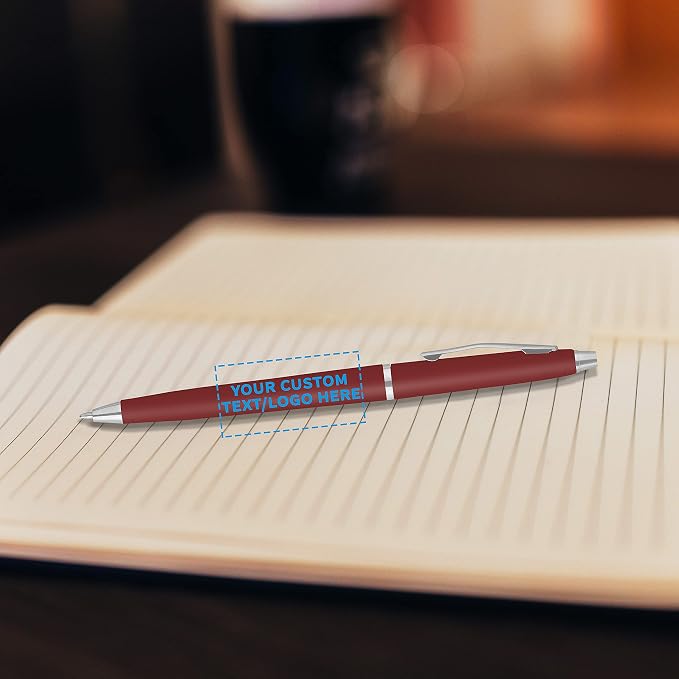 DISCOUNT PROMOS Custom Langham Ballpoint Pens Set of 50, Personalized Bulk Pack - Image 6