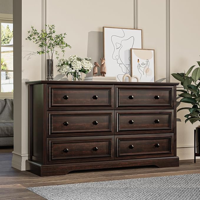 VVFLU Farmhouse 6 Drawer Dresser - Image 3