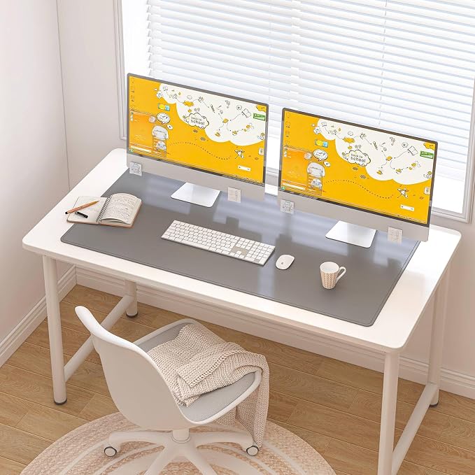 DAWNTREES Desk Mat Protector, PU Leather Desk Pad, Non Slip, Large Mouse Pad - Image 7