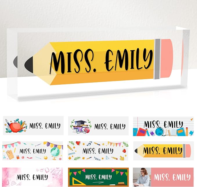 Teacher Office Desk Name Plate Personalized, Custom Name Plates - Image 8
