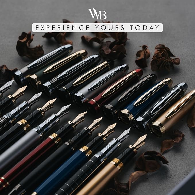 Wordsworth & Black Majesti Fountain Pen-, Luxury Case, Chrome Finish; Fine Nib- - Image 6