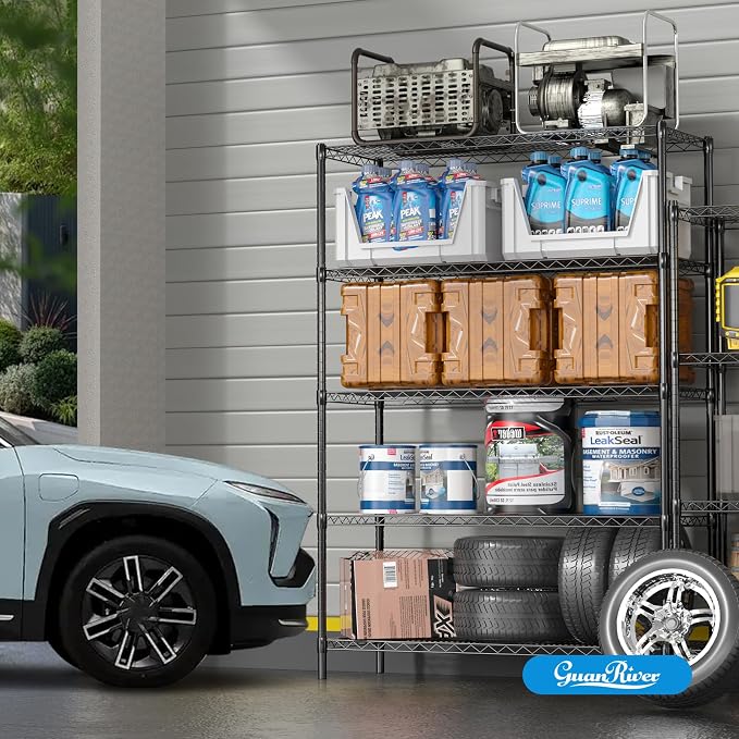 Guan River 5-Shelf Adjustable Metal Shelf Wire Shelving Unit Heavy Duty Storage - Image 2