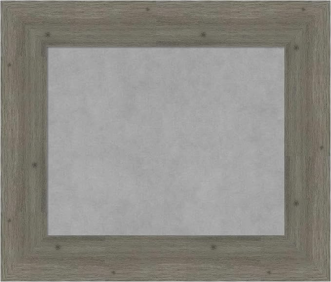Amanti Art Grey Framed Magnetic Board 23x27 Small Vision Board by AmantiArt