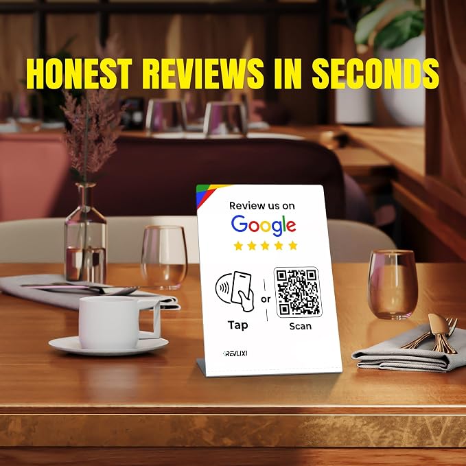 REVLIXI Google Review Stand -Boost Google Reviews w/Reusable Google Review Tap - Image 2