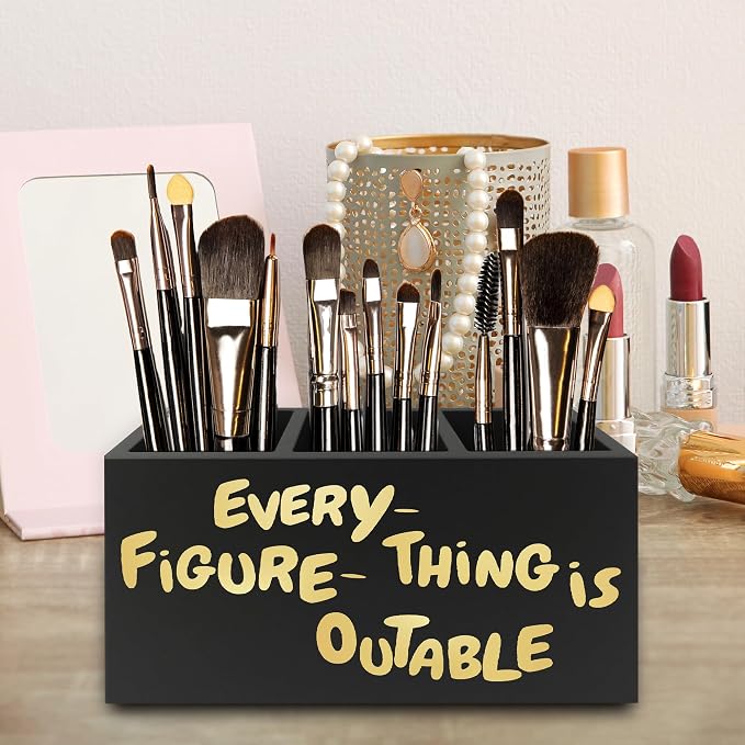 QZQE Everything Is Figureoutable Pen Pencil Holder Organizer - Image 4