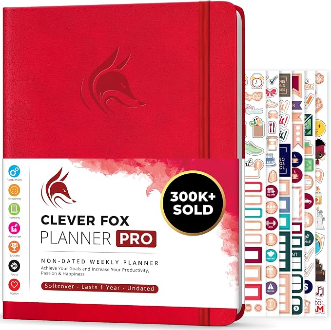 Clever Fox Planner PRO – Weekly & Monthly Life Planner to Increase Productivity by CleverFox