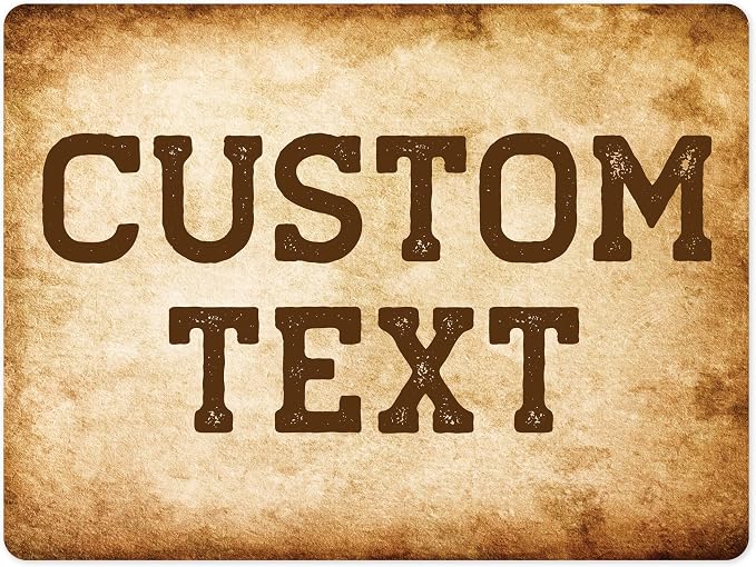 Custom Sign, Custom Street Sign, 11 Font Colors, 13 Font Styles, 4 Hole Options by MySignCenter