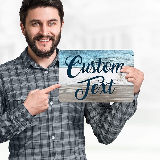 Custom Sign, Custom Street Sign, 11 Font Colors, 13 Font Styles, 4 Hole Options - Image 2