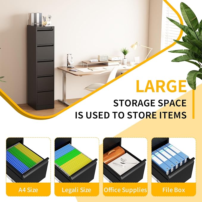 Reegangfa 5 Drawer File Cabinet - Image 4