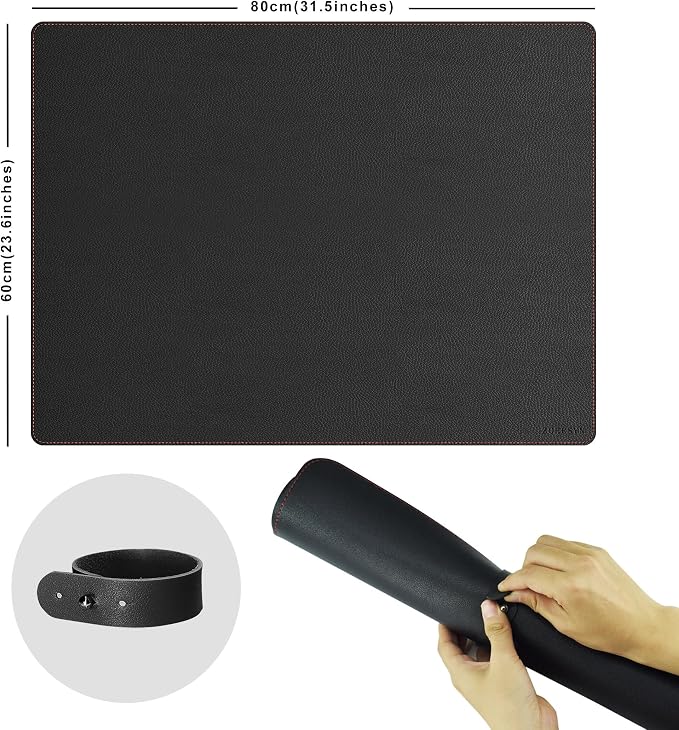 ZORESYN Leather Desk Mat 31.5 x 23.6 Inch - Image 2