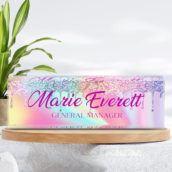 Personalized Name Plate for Desk, Custom Desk Name Plate, Acrylic Name Plate - Image 7