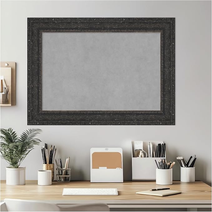 Amanti Art Black Framed Magnetic Board 21x29 Medium Vision Board - Image 7