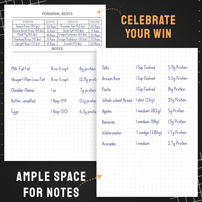 Nextnoid Hardcover Workout Planner Fitness Journal - Image 6
