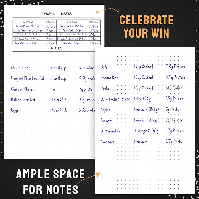 Nextnoid Hardcover Fitness Planner Workout Journal - Image 6
