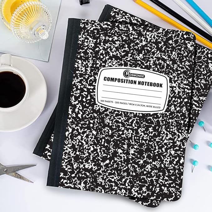 Rosmonde 50 Pack Composition Notebooks Bulk Wide Ruled, 200 Pages, 9-3/4 x 7-1/2 - Image 9