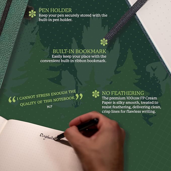 Dingbats* - Wildlife Squared Extra Large A4 Notebook - PU Leather Hardcover - Image 3