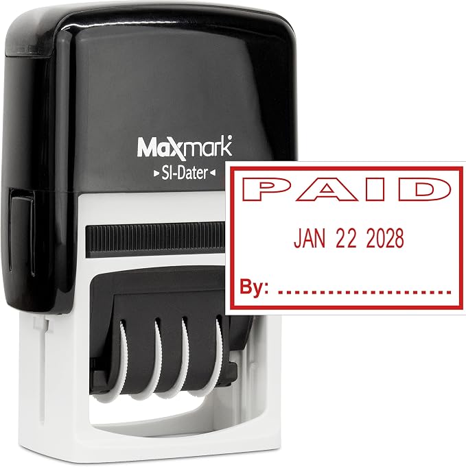 MaxMark Office Self Inking Date Stamp by Maxmark