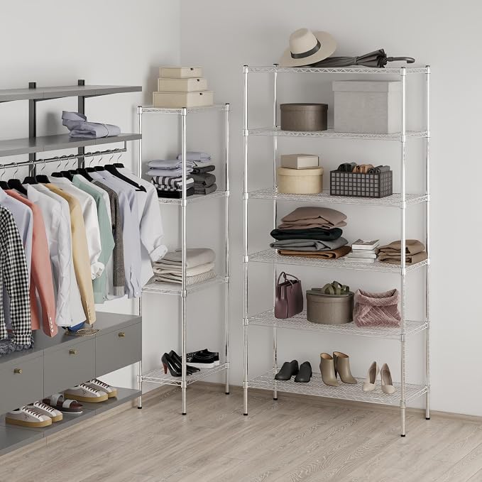 Regal Altair 18" Deep x 42" Wide x 86" Height Wire Shelving Kit | 6-Tier | NSF - Image 2