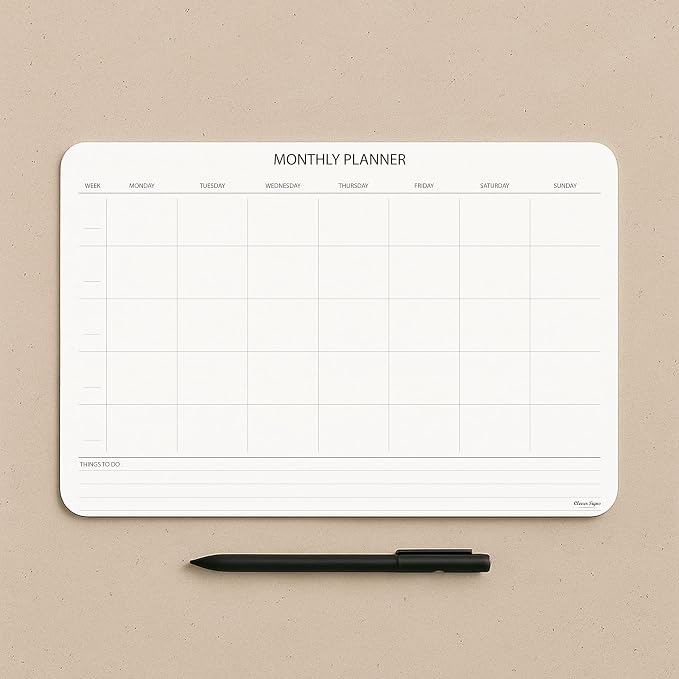Undated Monthly Planner Notepad, Desk Calendar - Image 3