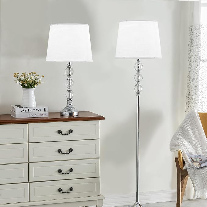 Large White Texture Lamp Shades-14"Top × 16" Bottom × 11" High, Drum Lampshades - Image 5
