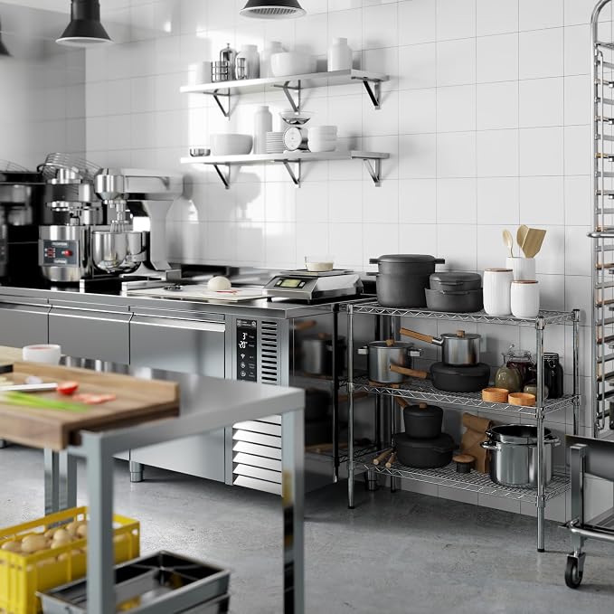 Regal Altair 14" Deep x 36" Wide x 34" Height Wire Shelving Kit | 3-Tier | NSF - Image 8