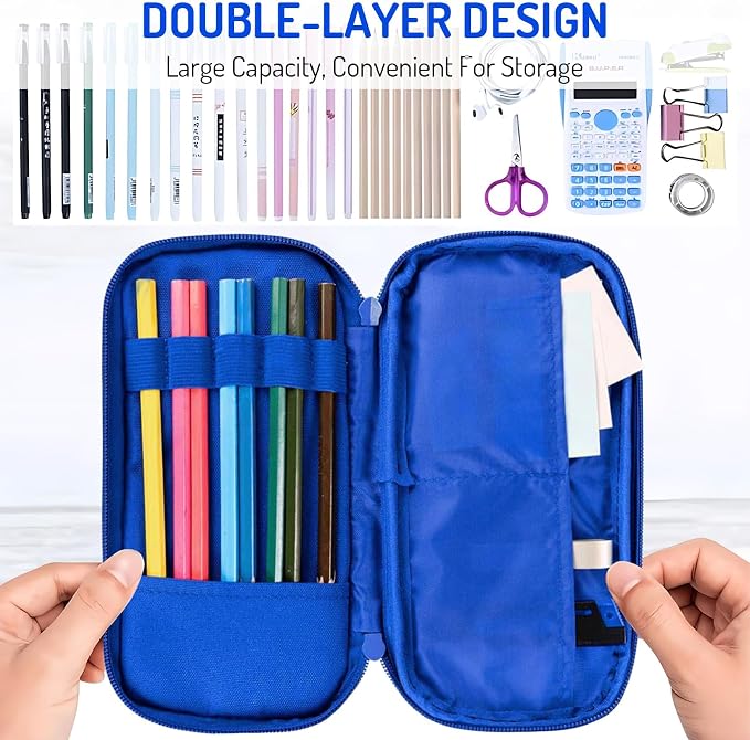 Fitvc Large Pencil Case for Boys, Sports Boys Pencil Pouch for Kids Teens School - Image 4