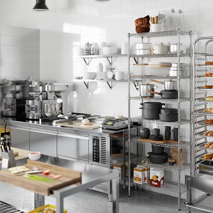 Regal Altair 14" Deep x 30" Wide x 86" Height Wire Shelving Kit | 8-Tier | NSF - Image 4