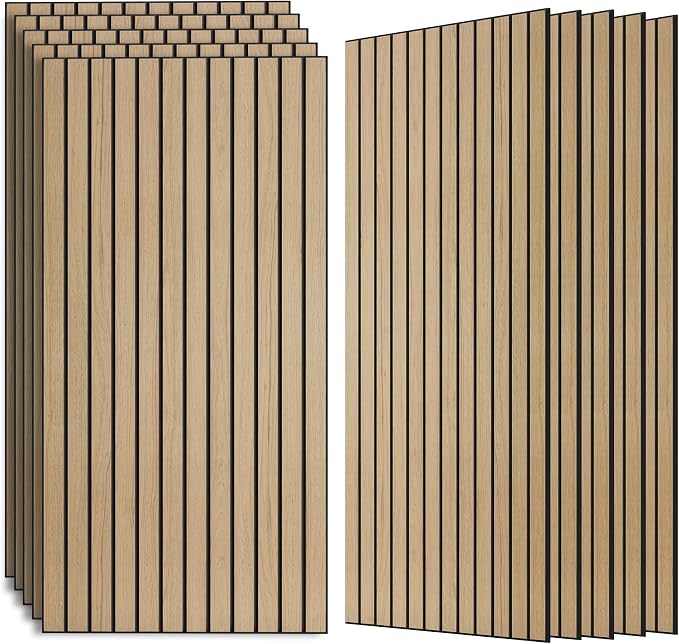 AUTORIFIC Wood Veneer Sound Panels, 10 Pack 47.2”x23.6” Wall Panels, Decorative by AUTORIFIC