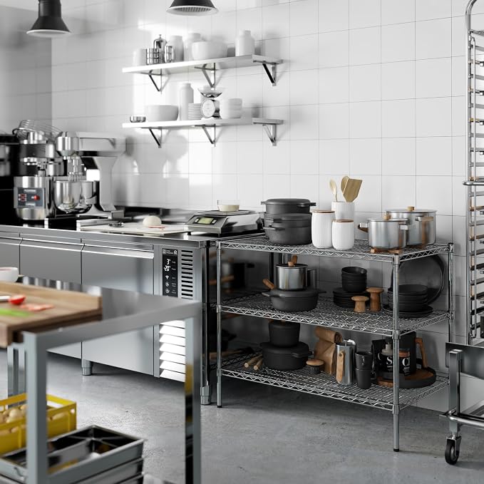 Regal Altair 24" Deep x 42" Wide x 34" Height Wire Shelving Kit | 3-Tier | NSF - Image 8