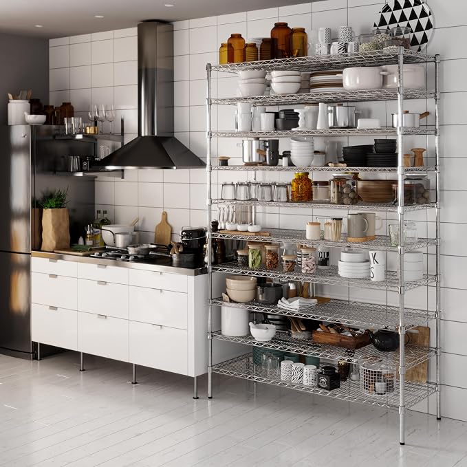 Regal Altair 21" Deep x 54" Wide x 86" Height Wire Shelving Kit | 10-Tier | NSF - Image 6
