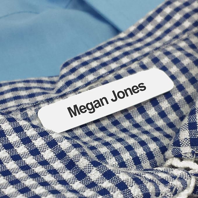 100 Printed Iron-on Name Labels / Tags by LabelWeavers