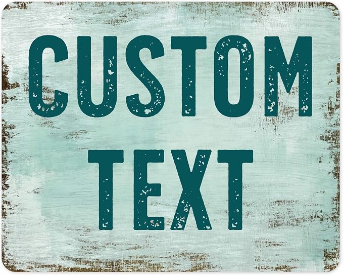 Custom Sign, Custom Street Sign, 11 Font Colors, 13 Font Styles, 4 Hole Options by MySignCenter