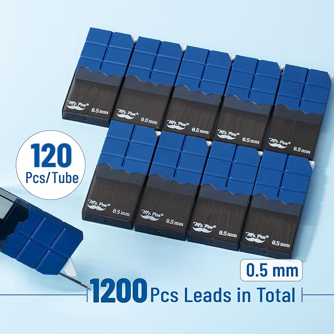 Mr. Pen- 0.5 Lead Refills, 10 Pack, 0.5 Lead Refill, 0.5 Mechanical Pencil 0.5 - Image 2