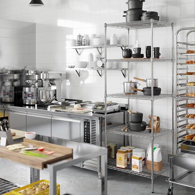 Regal Altair 24" Deep x 30" Wide x 86" Height Wire Shelving Kit | 5-Tier | NSF - Image 7
