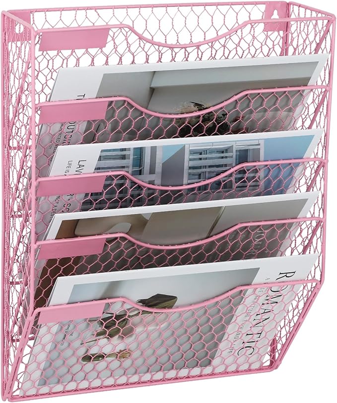 EASEPRES Mail Organizer Wall Mount Hanging File Holder Storage, Metal Chicken by EASEPRES