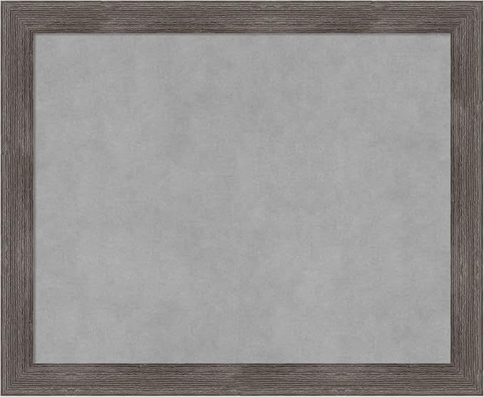 Amanti Art Grey Framed Magnetic Board 19x23 Small Vision Board by AmantiArt