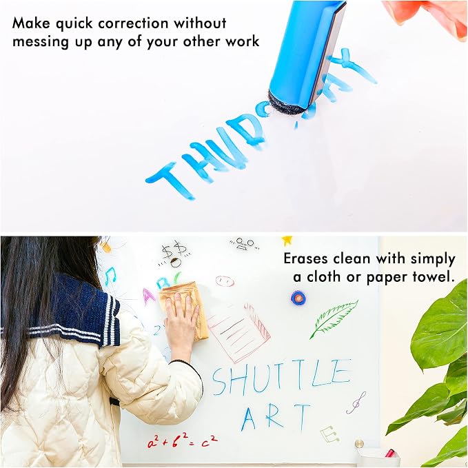 Shuttle Art Dry Erase Markers, 25 Pack 20 Colors Whiteboard Markers, Bundled - Image 6