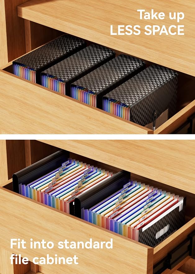 ABC life 12-Pocket Accordion File Organizer, Expandable File Folder - Image 5