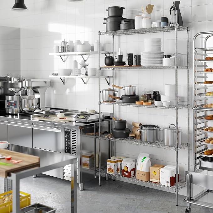 Regal Altair 14" Deep x 48" Wide x 86" Height Wire Shelving Kit | 5-Tier | NSF - Image 7